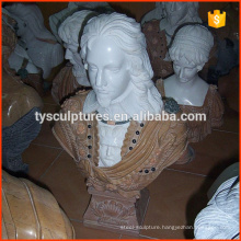 Popular decorative modern carved marble western male bust for home